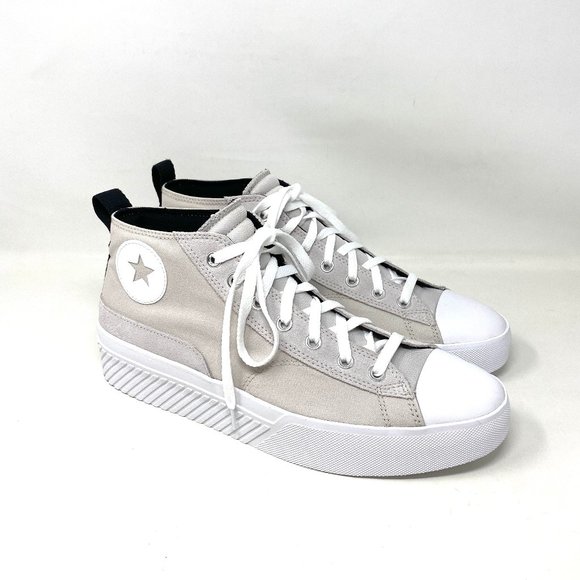 💖MEGA SALE💖Converse Untitl3d CS Mid Pale Putty White Canvas Mens 171927C - Picture 2 of 10